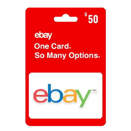 بطاقة eBay بقيمة ٥٠ دولار (حساب أمريكي)