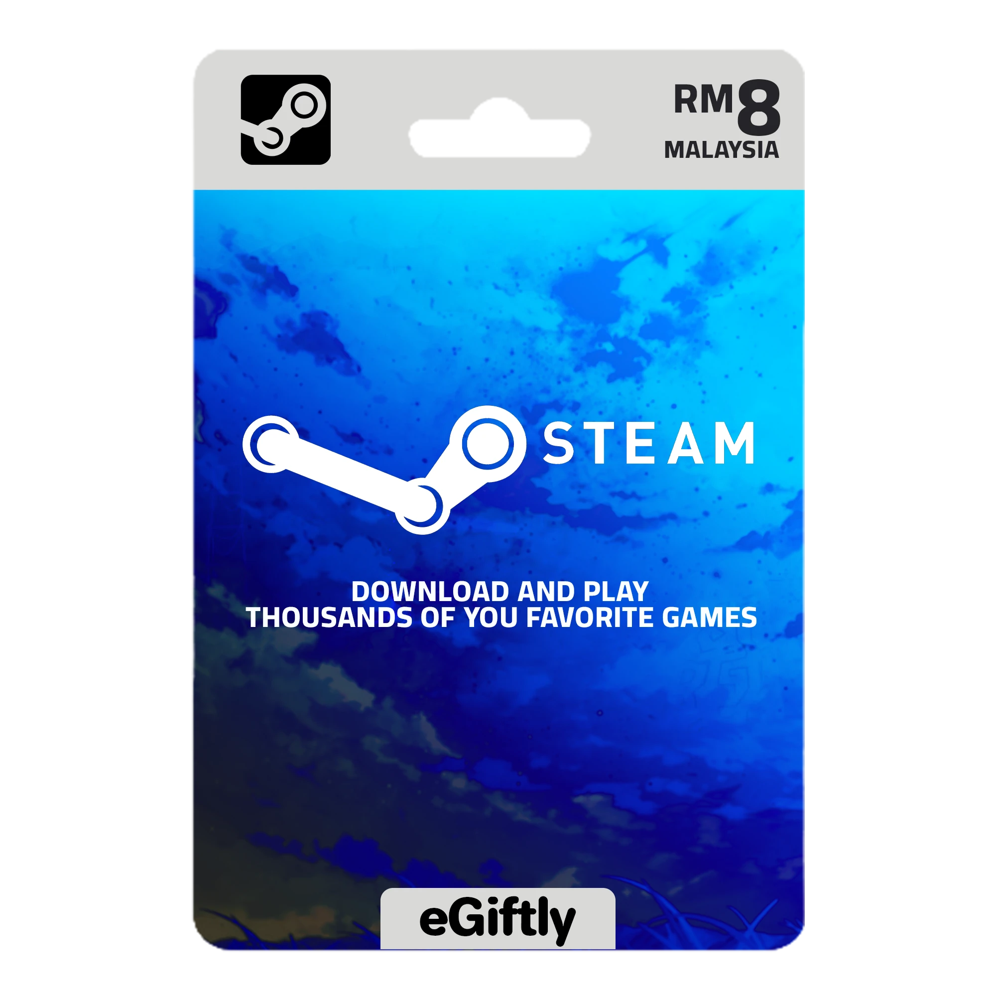 بطاقة ستيم ٨ رينغيت ماليزي