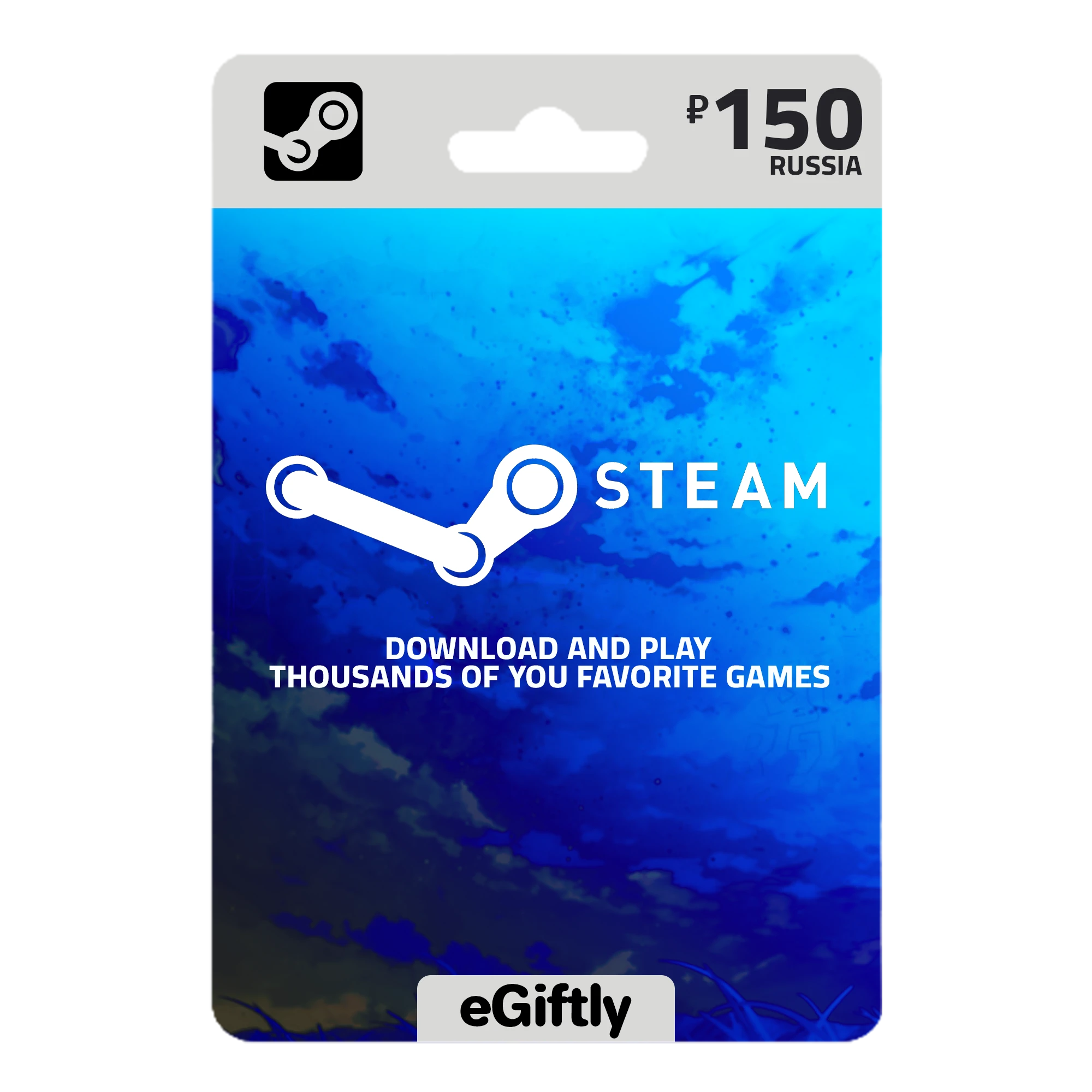 شحن Steam روسيا ١٥٠ روبل