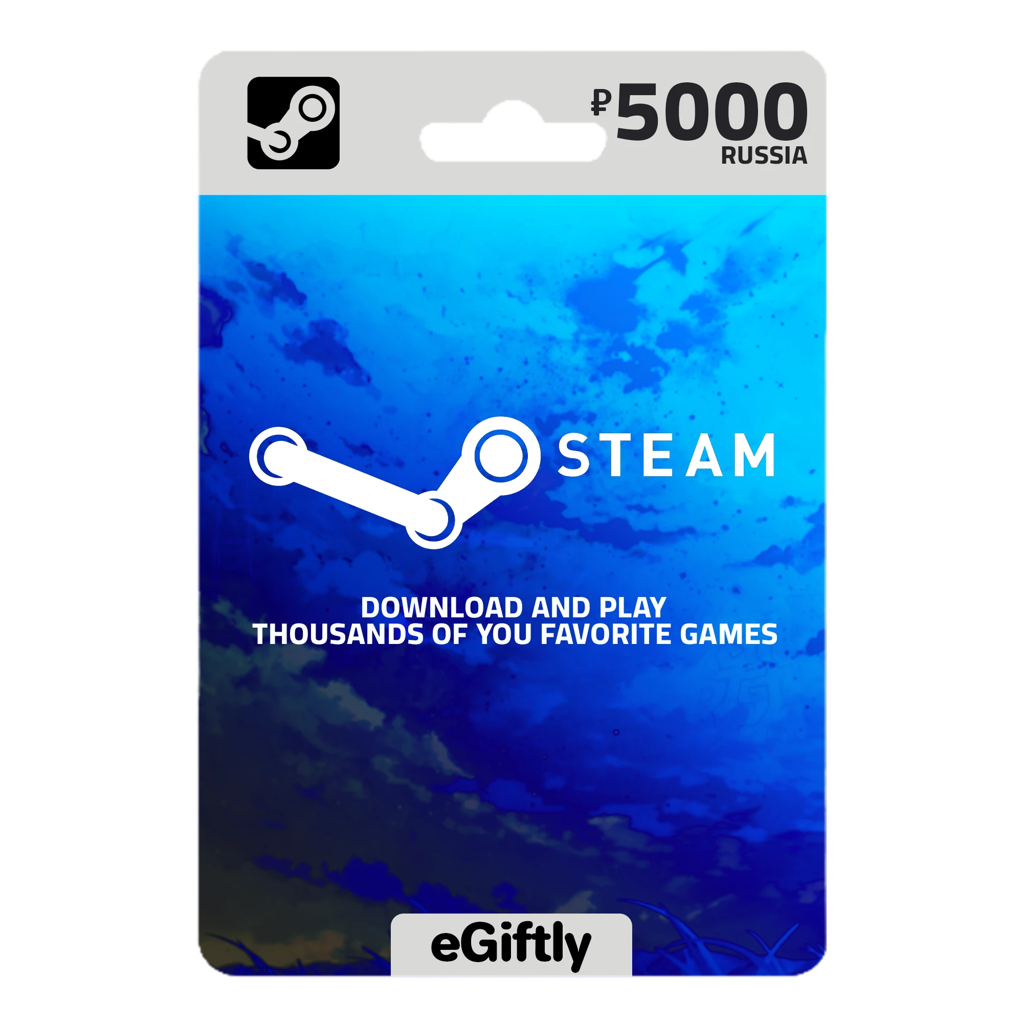 شحن Steam روسيا ٥٠٠٠ روبل